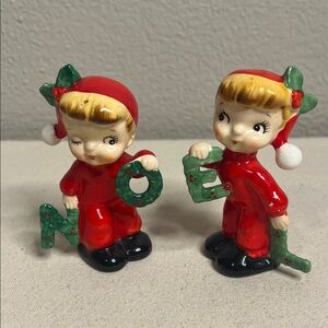 Vintage 1956 Napco NOEL Christmas Salt & Pepper Shakers – Holiday Collectible